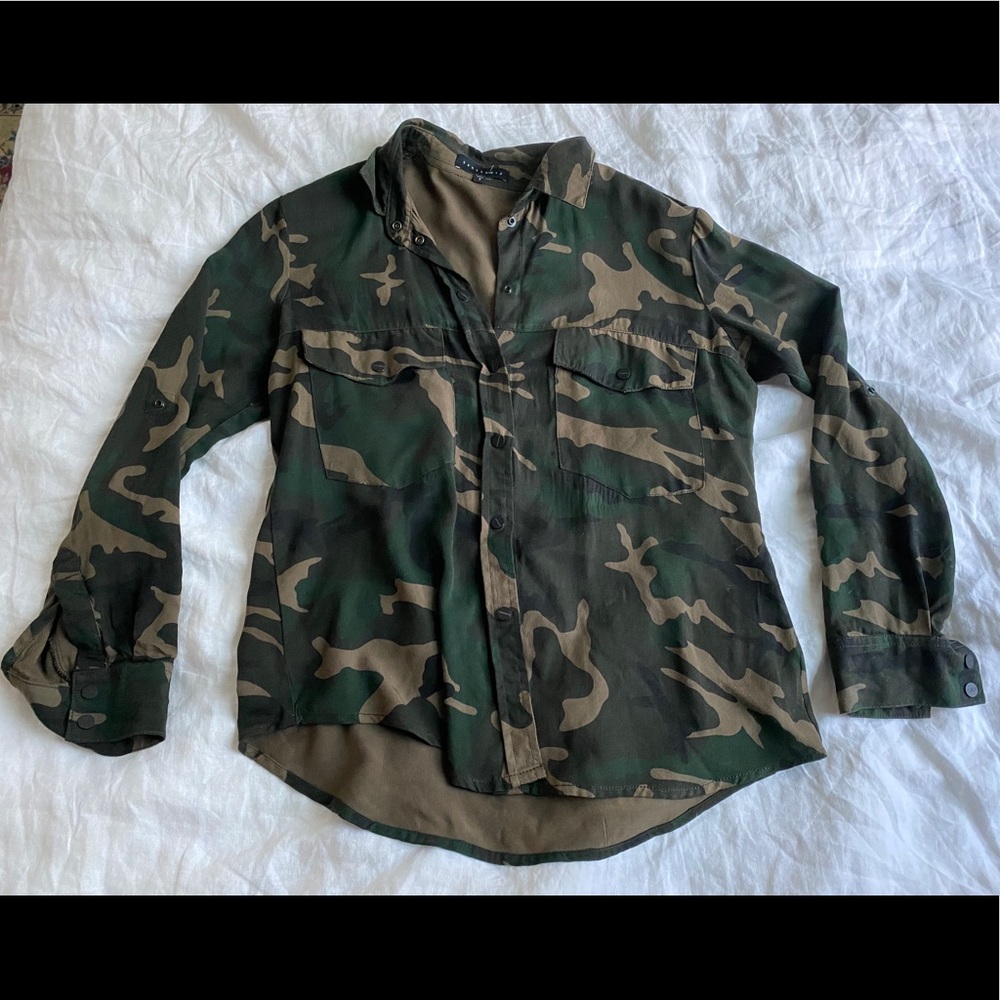 Camo print shirt/blouse